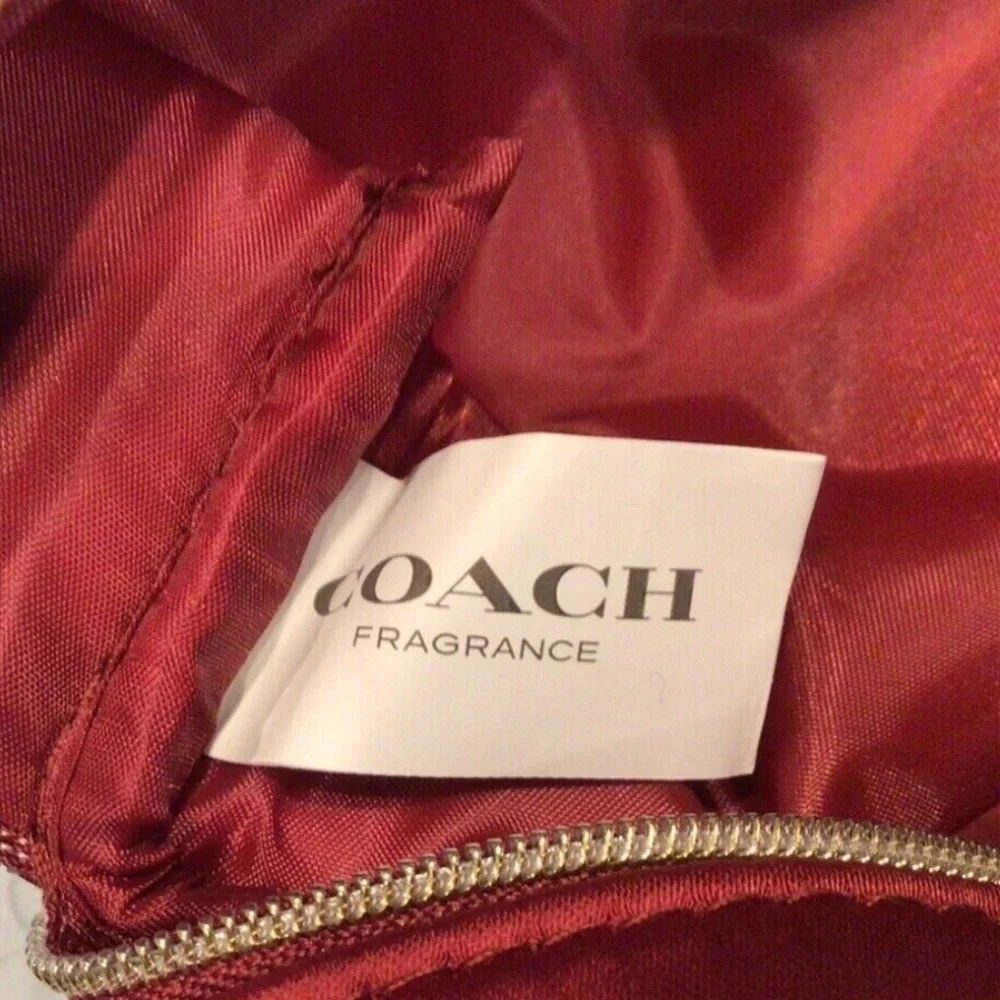 COACH Red Bag Pouch Zipper NEW TAGS SEALED